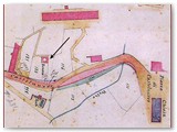 Fornace da calce dei Potenti sulla particella 120. Catasto 1822.