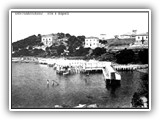 1910 - Vista dalla pineta. Le prime ville si affacciano sul golfo, a destra la Torre Medicea