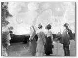 1920 - La famiglia Corcos sull'Aurelia