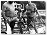 1979 - Leccia e aragoste pescate da Benito sulle Secche delle Vedove per 'Il Porticciolo' 