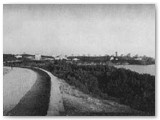 1904 - La strada costiera si avvicina al Quercetano. Il promontorio con le prime ville e la torre  spoglio. 