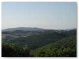 Ampia veduta sul sistema collinare verso Nibbiaia