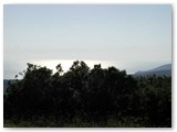 Dall'alto della collina di Pian dei Lupi bella vista verso il mare con a destra il castel Sonnino ed il Romito.
