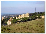 Parco dei Poggetti. Il Vignone con l'ingresso al parco fra i pini.
