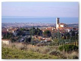 Parco dei Poggetti. Verso la chiesa di S.Nicola e Rosignano Solvay.