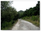 Passata la variante Aurelia, col P.Pelato sullo sfondo. La strada � tutta in queste condizioni fino al punto pi� elevato quindi comodamente agibile