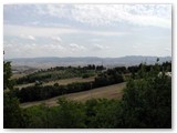 Il Il panorama verso est godibile dalla terrazza della Fattoria di Castello.