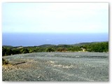Dai 300 m. del belvedere verso mare si domina un panorama stupendo verso la costa e la Gorgona se non c' foschia come in questo caso.