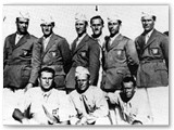 1932 - Roberto Vestrini con gli Scarronzoni alle olimpiadi di Los Angeles. (Foto F. V.)