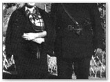 Il Podest� Gino Vestrini con la nuora contessa Elisa Mazzinghi moglie di Roberto (Foto F. V.) 
