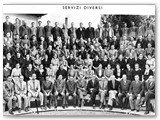 1938 - La freccia in basso indica Roberto Vestrini dipendente della Societ Chimica dell'Aniene