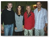 Con Giulia Quintavalle, Michele Monti e l'arbitro internazionale Guy Ruelle. 