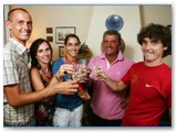 Giulia con i genitori ed i fratelli