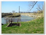 Presa d'acqua pompe del laghetto ai Polveroni