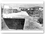 1950 - Il Fosso Cotone in fase di copertura nel tratto verso lo Scoglietto.