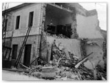 2 Ottobre 1935 - Effetti dellalluvione del Botro Cotone a Rosignano S. per il sottodimensionamento delle luci di transito dei fossi