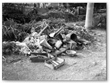 Settembre 1973 - Pulizia del Botro Secco lungo via della Repubblica