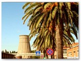 1960 - Il cortile centrale separa le Fabbricazioni Inorganiche (elettrolisi) dalle Organiche (prodotti clorati)