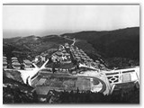 1980 - San Carlo con i nuovi impianti sportivi, vista dalla cava Solvay
