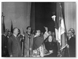 950 - Benedizione della bandiera A.N.C.R. di Rosignano Solvay da parte di don Ezio Rivera