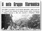 1980 - Restituzione della visita alla gemellata banda Baradello (citt di Como), anch'essa 60enne.