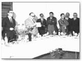 1973 - Inaugurazione con il sindaco D.Marchi, il prof. A.Benincasa, l'ing. comunale A. Michetti