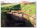 Il lungo canale di collegamento fra steccaia sul Fine e gora del mulino (~1 km)