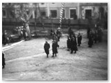 1953 - La 'Celere' in piazza della Repubblica durante le manifestazioni di protesta contro la nuova legge elettorale.