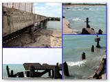 Il pontile in cattive condizioni