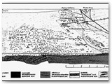 Stereogramma della met nord delle secche per mostrare la morfologia dei fondali