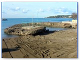 Crepatura. Le due baie gemelle. A sx la Baia dei Medici, al centro il Setto divisorio, a dx la Baia di Crepatura.