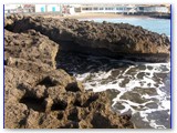 Lo Scoglietto. La bocca della struttura verso il mare aperto.