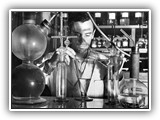 Laboratorio chimico anni '50.