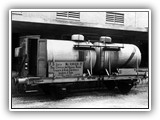 Anni '60 - Trasporto ferroviario di acido cloridrico e ipoclorito di sodio in carri cisterna.