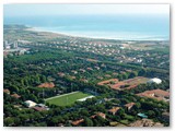 Vista della Citt giardino con le spiagge bianche sul fondo